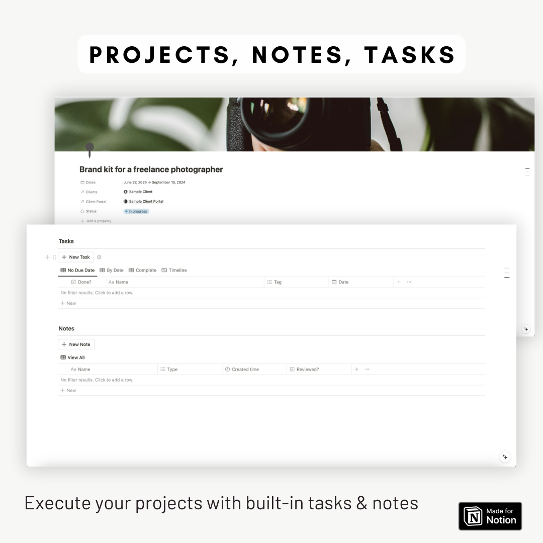 Ultimate Freelancer Dashboard & Client Portal Notion Template – The ...