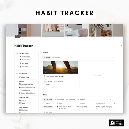 ULTIMATE Life Planner Notion Template
