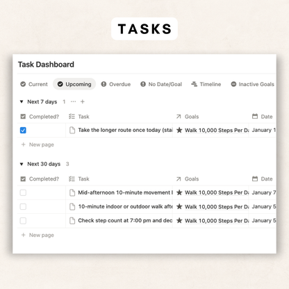 ULTIMATE Yearly Goal Planner Notion Template