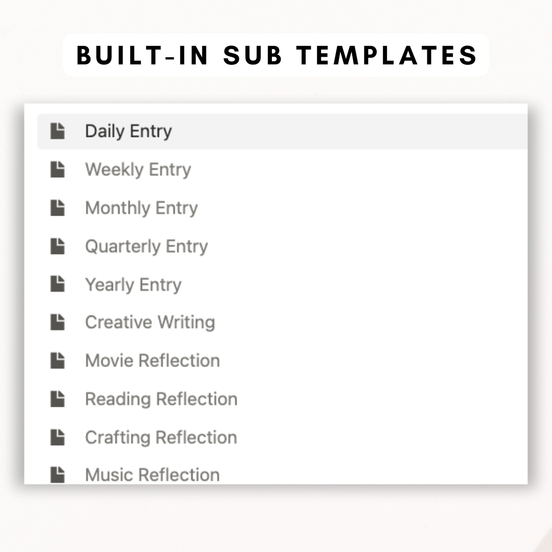 ULTIMATE Digital Journal Notion Template