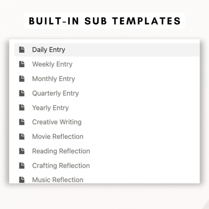 ULTIMATE Digital Journal Notion Template