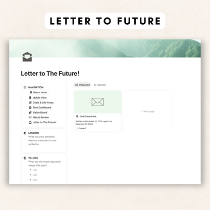 ULTIMATE Yearly Goal Planner Notion Template