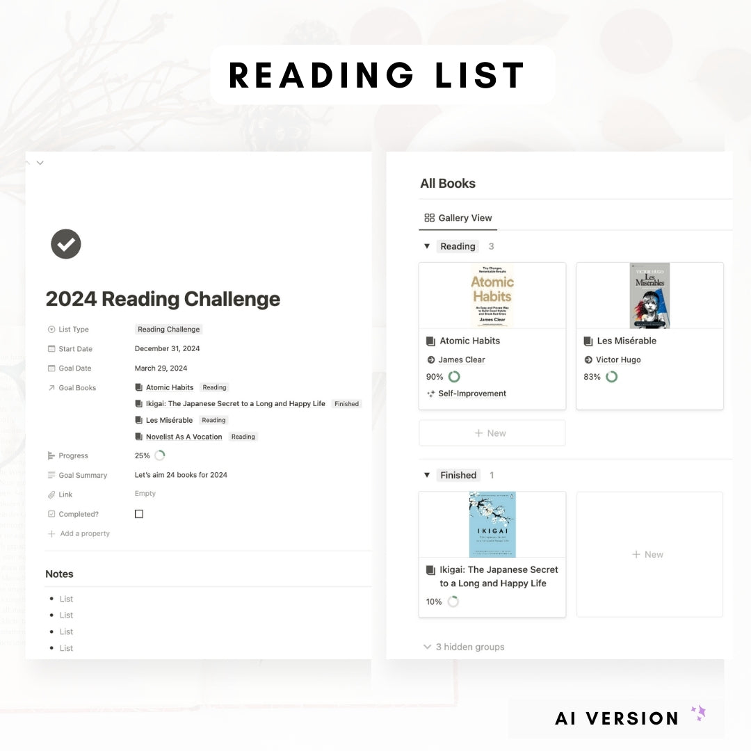 AI reading journal and book tracker