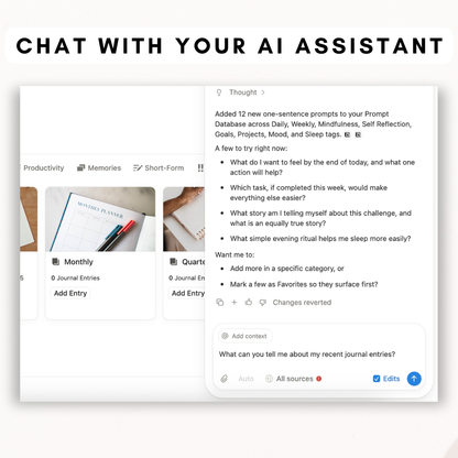 ULTIMATE Digital Journal Notion Template + AI