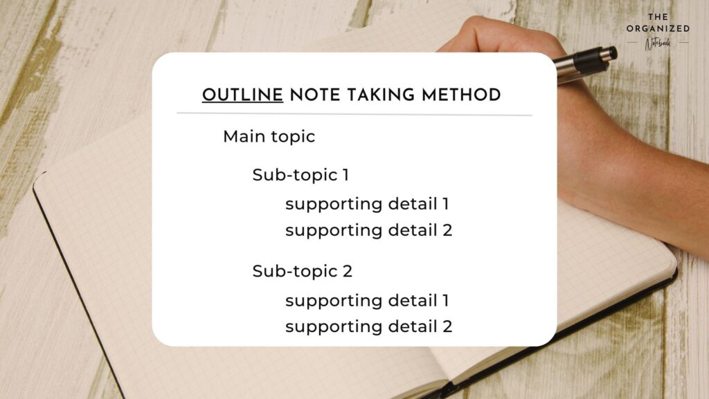 outline note taking